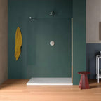Piatto doccia quadrato in ceramica effetto pietra modello Pietraceramica 80x80 cm - Bianco Gesso