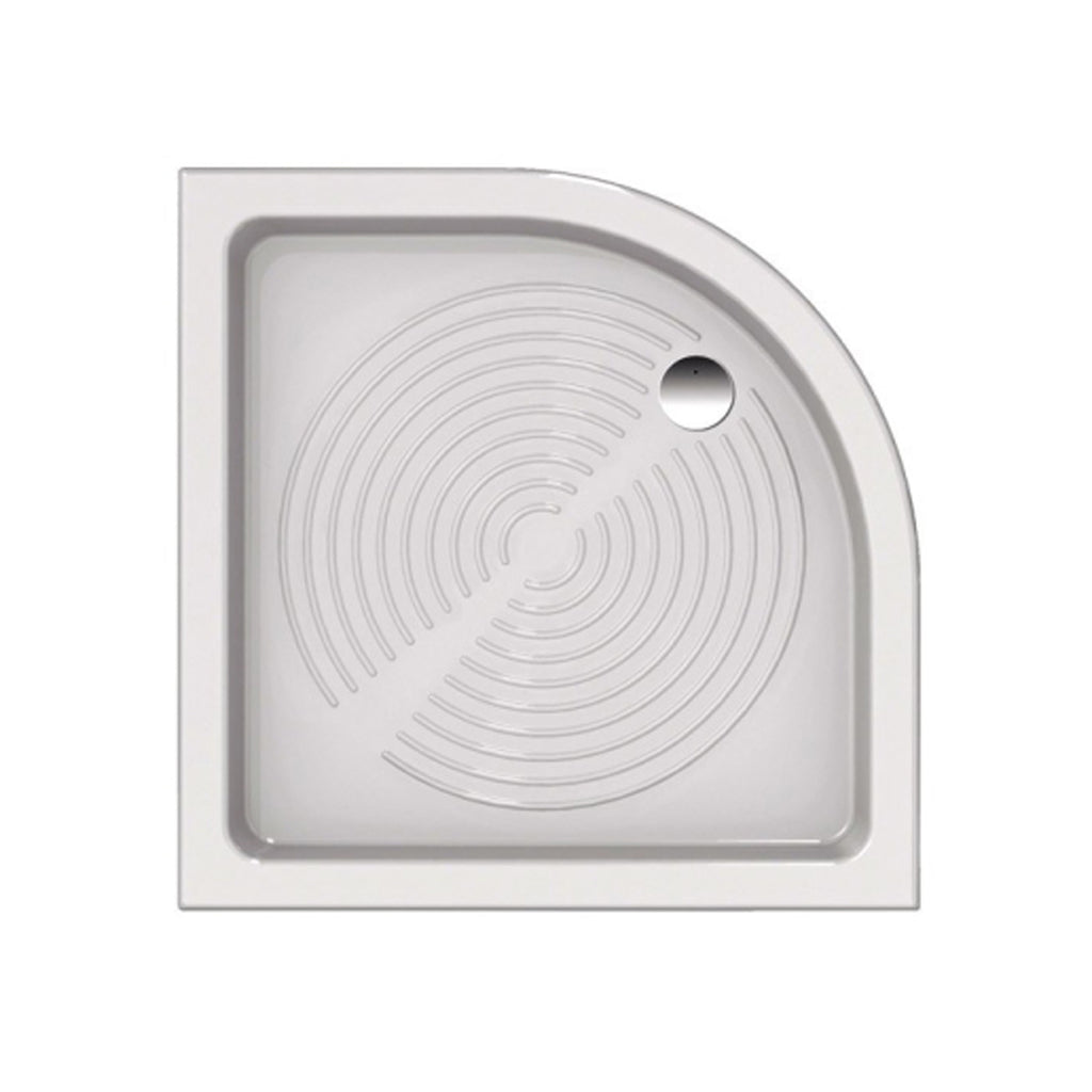Piatto doccia semicircolare in ceramica Galileo 90x90cm Made in Italy PILETTA NON INCLUSA