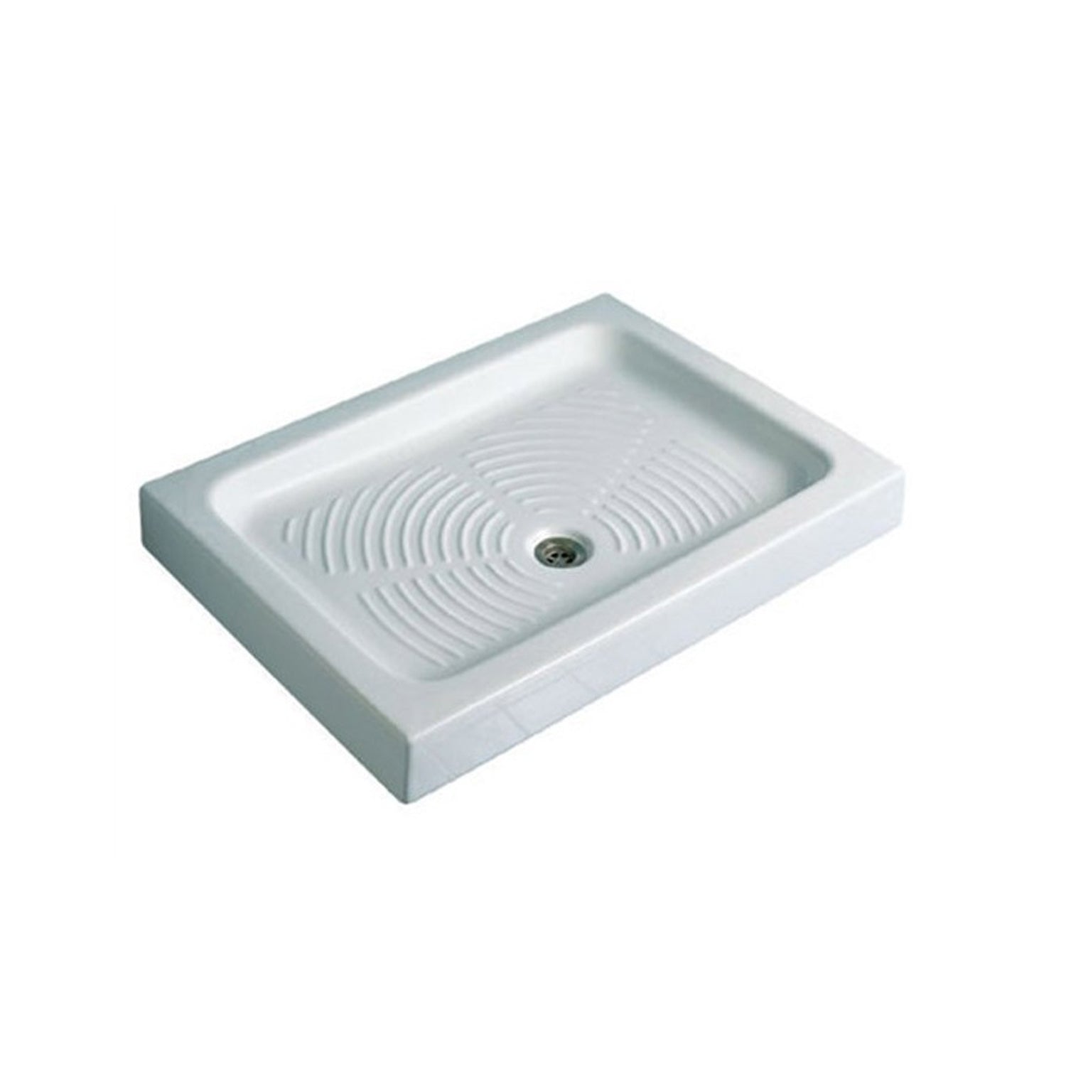 Piatto doccia in ceramica bianca lucida modello Stella 80x100cm Made in Italy