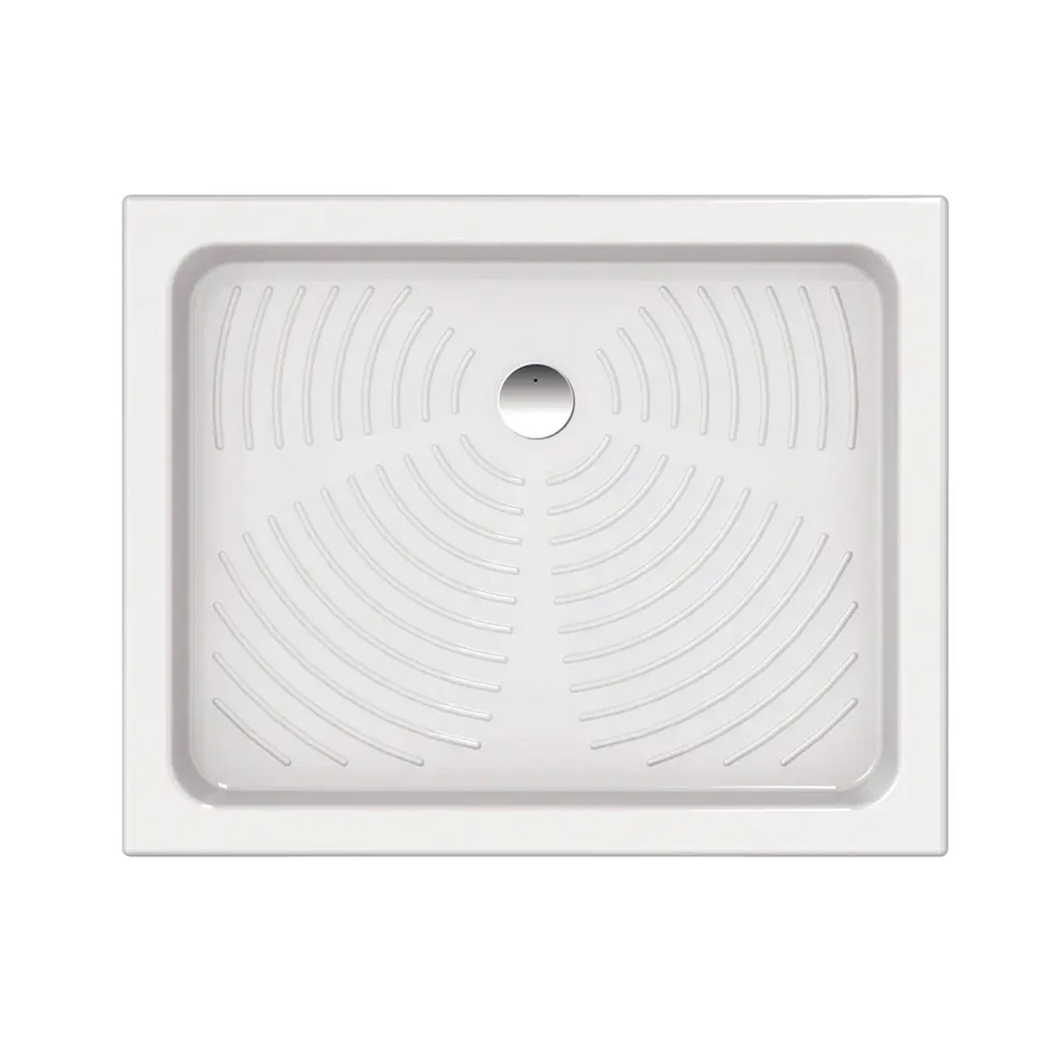 Piatto doccia in ceramica bianca lucida modello Stella 80x100cm Made in Italy